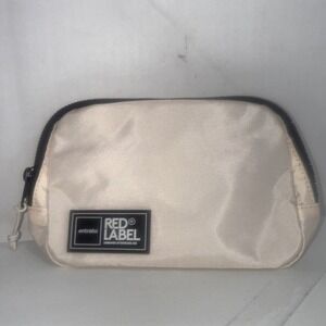 Red Label Entrata Beige Active Minimalist Athletic Gym Sling Waist Belt Bag